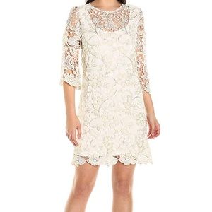 Marina Short Bell Sleeve Lace Dress